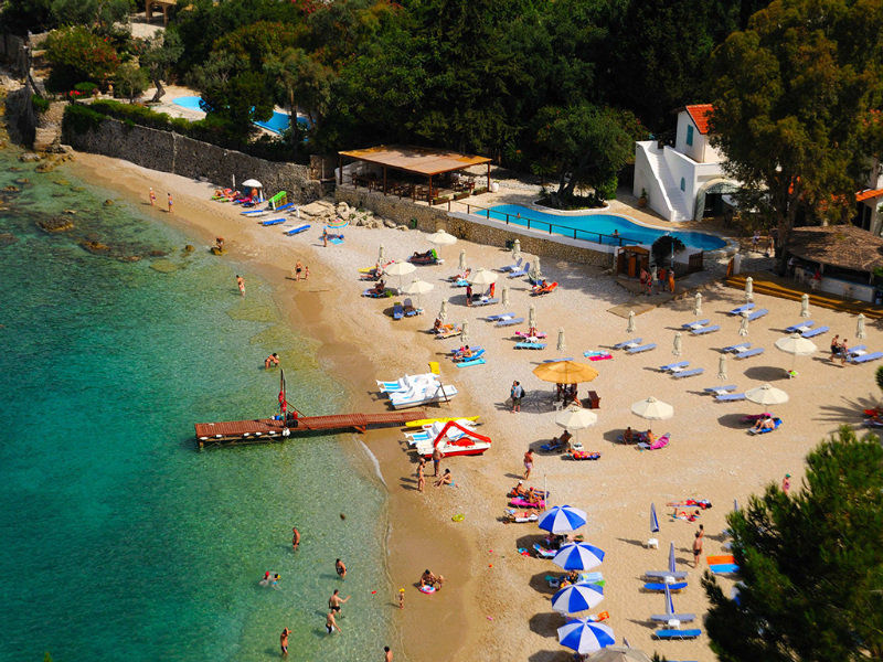 Akrotiri Beach Resort Hotel - Adult Friendly Paleokastrítsa Eksteriør bilde The beach of Tolo